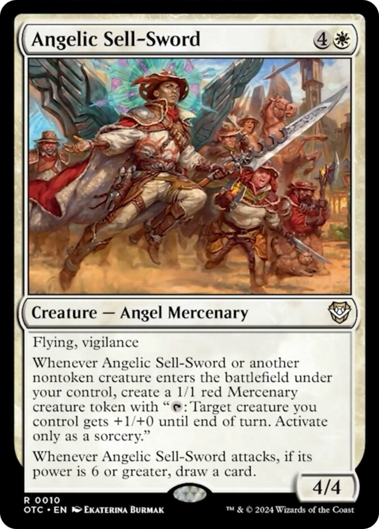 Angelic Sell-Sword [Outlaws of Thunder Junction Commander]