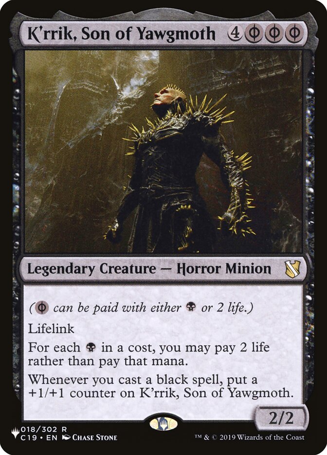 K'rrik, Son of Yawgmoth [The List]