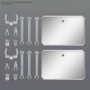 Action Base 6 (Clear) Mirror Sticker Set