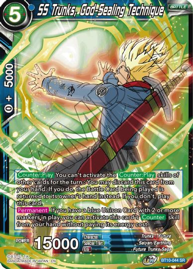 SS Trunks, God-Sealing Technique (Event Pack 08) (BT10-044) [Tournament Promotion Cards]