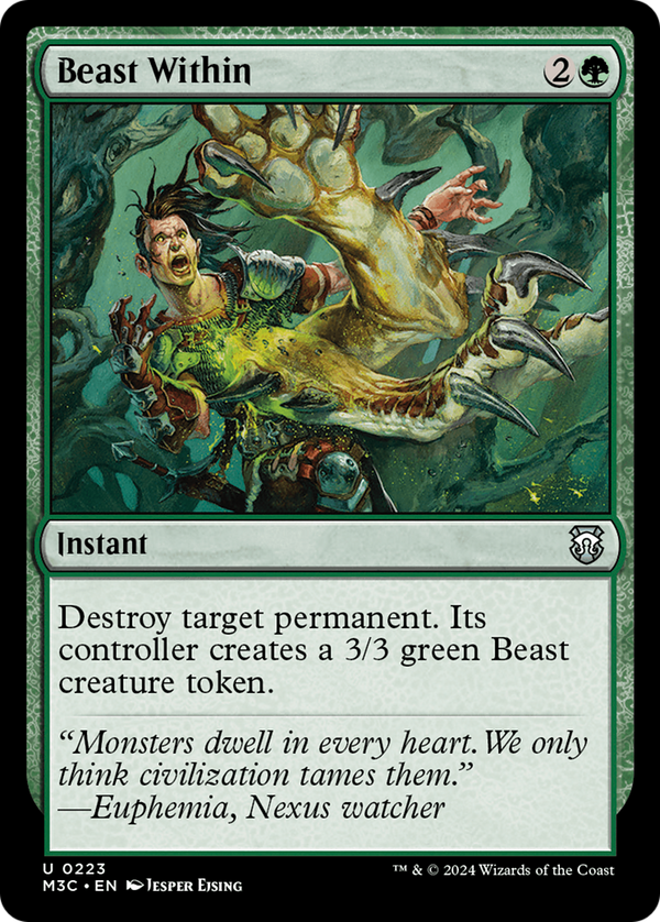 Beast Within (Ripple Foil) [Modern Horizons 3 Commander]