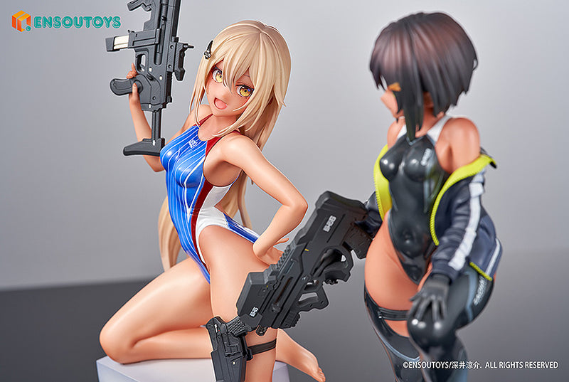 ARMS NOTE Swim Team Bucho-chan and Kohai-chan Set | 1/7 Scale Figure