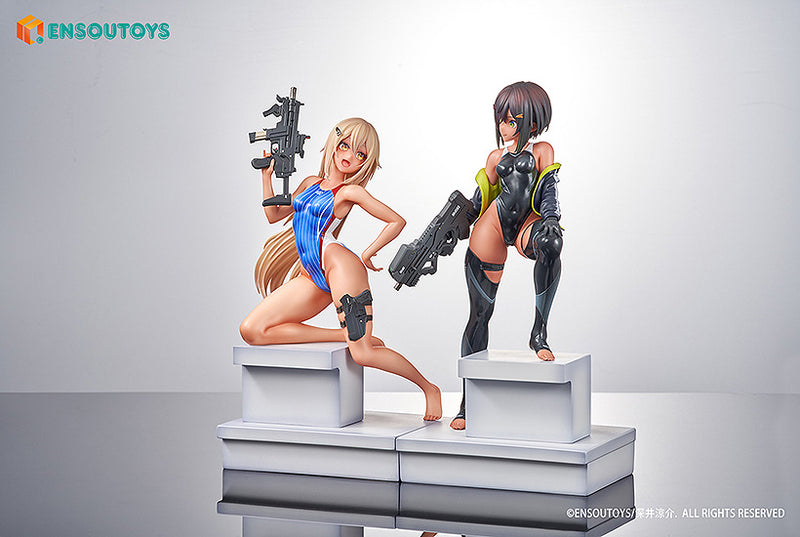 ARMS NOTE Swim Team Bucho-chan and Kohai-chan Set | 1/7 Scale Figure