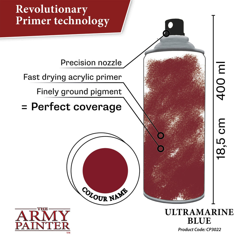 Army Painter Colour Primer: Ultramarine Blue *PICKUP ONLY*