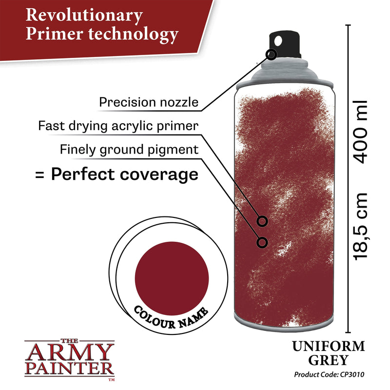 Army Painter Colour Primer: Uniform Grey *PICKUP ONLY*