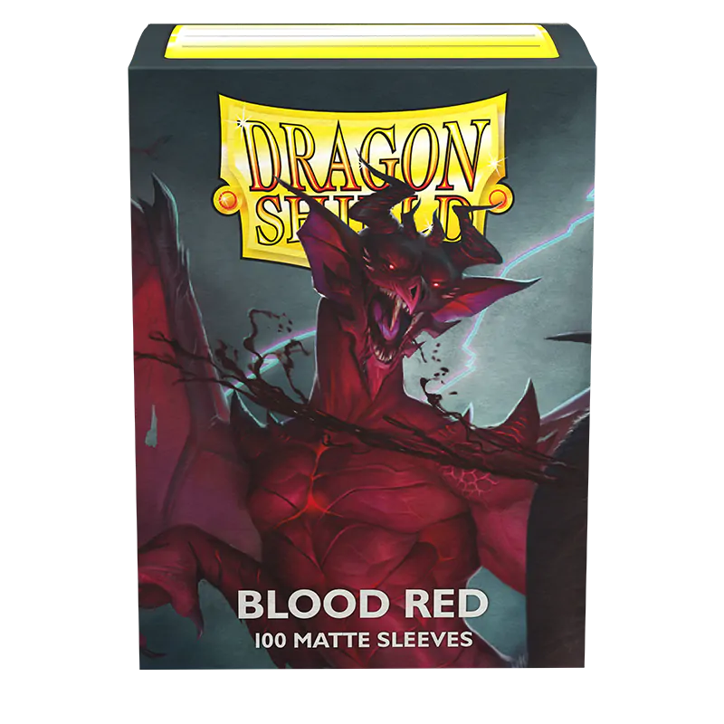 Matte Standard Sleeves (Blood Red) | Dragon Shield