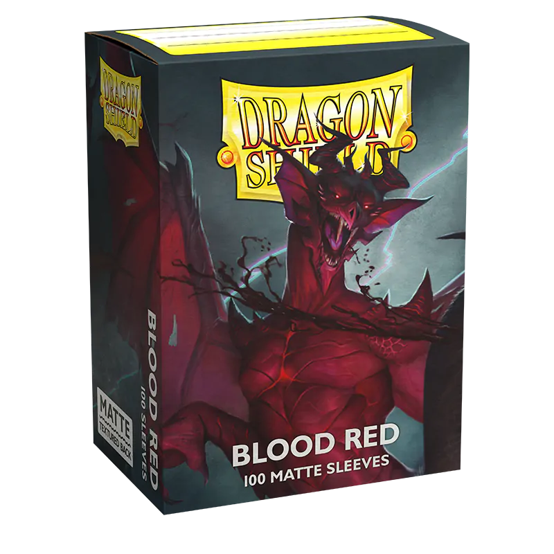 Matte Standard Sleeves (Blood Red) | Dragon Shield