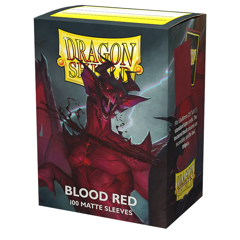 Matte Standard Sleeves (Blood Red) | Dragon Shield