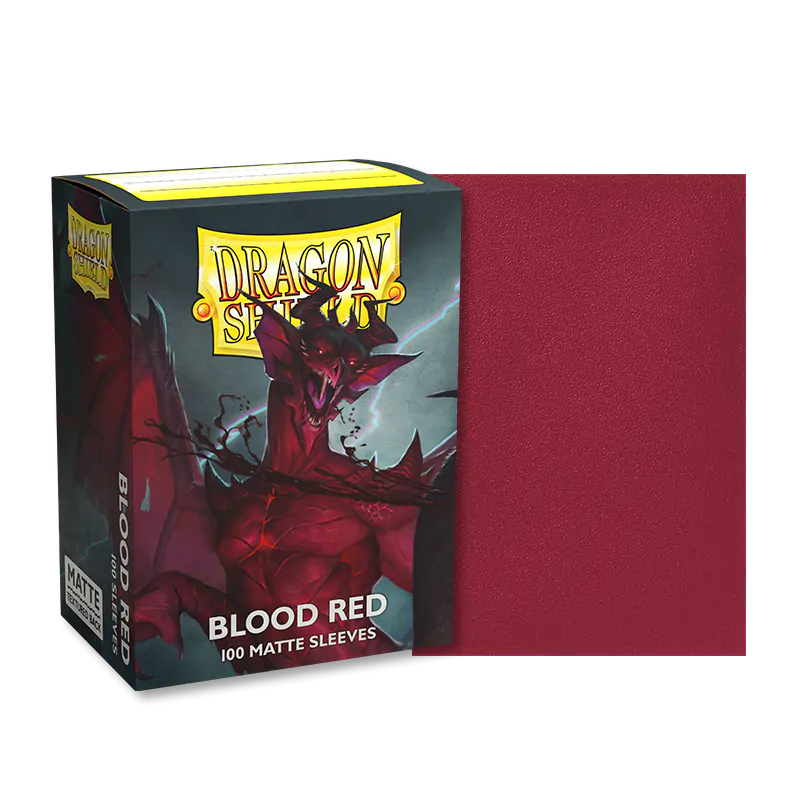 Matte Standard Sleeves (Blood Red) | Dragon Shield