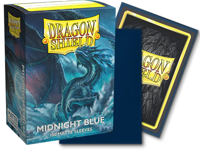 Matte Standard Sleeves (Midnight Blue) | Dragon Shield