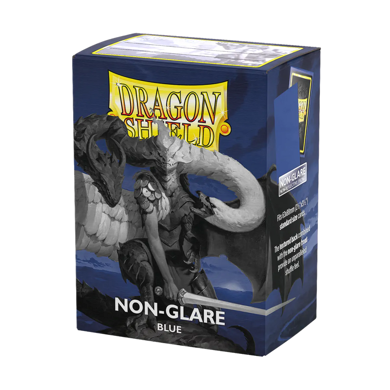 Matte Non-glare Standard Sleeves (Blue) | Dragon Shield