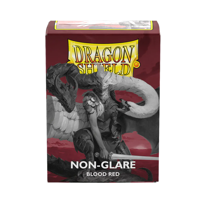 Matte Non-glare Standard Sleeves (Blood Red) | Dragon Shield