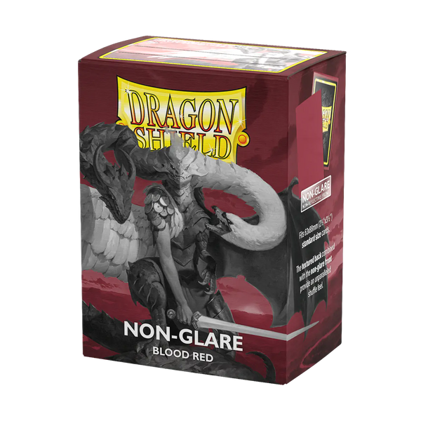 Matte Non-glare Standard Sleeves (Blood Red) | Dragon Shield