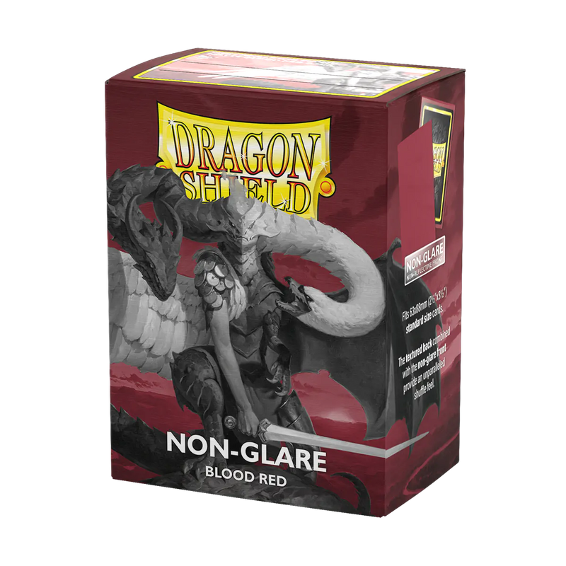 Matte Non-glare Standard Sleeves (Blood Red) | Dragon Shield