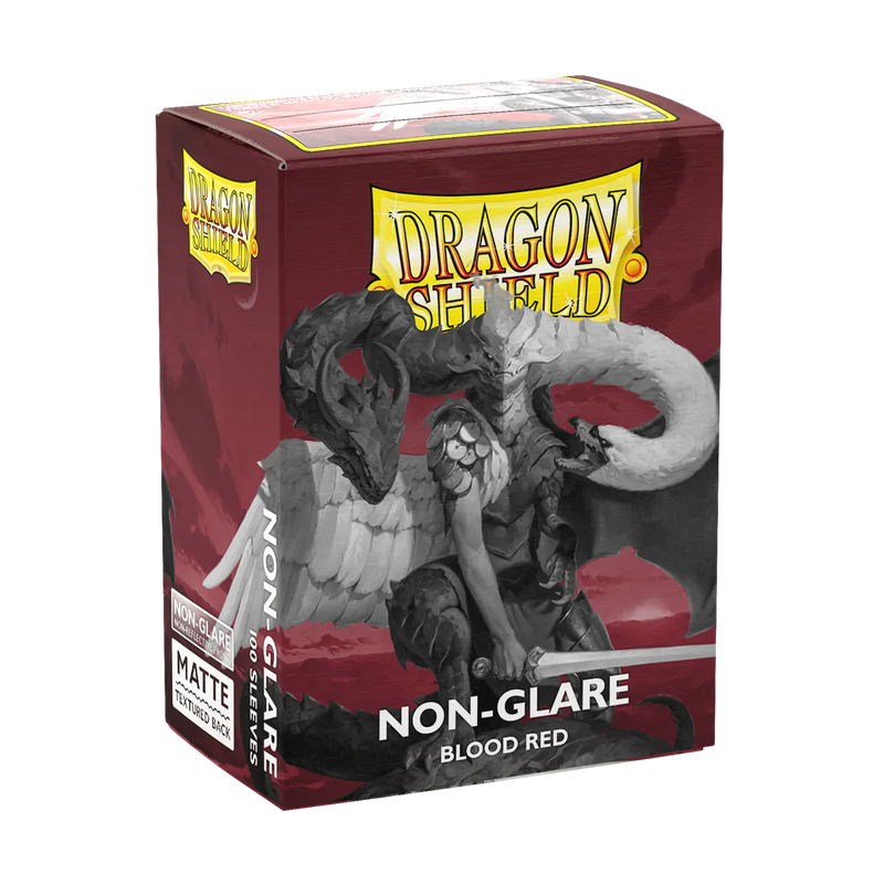 Matte Non-glare Standard Sleeves (Blood Red) | Dragon Shield