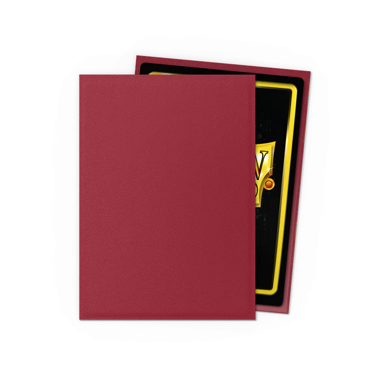 Matte Non-glare Standard Sleeves (Blood Red) | Dragon Shield