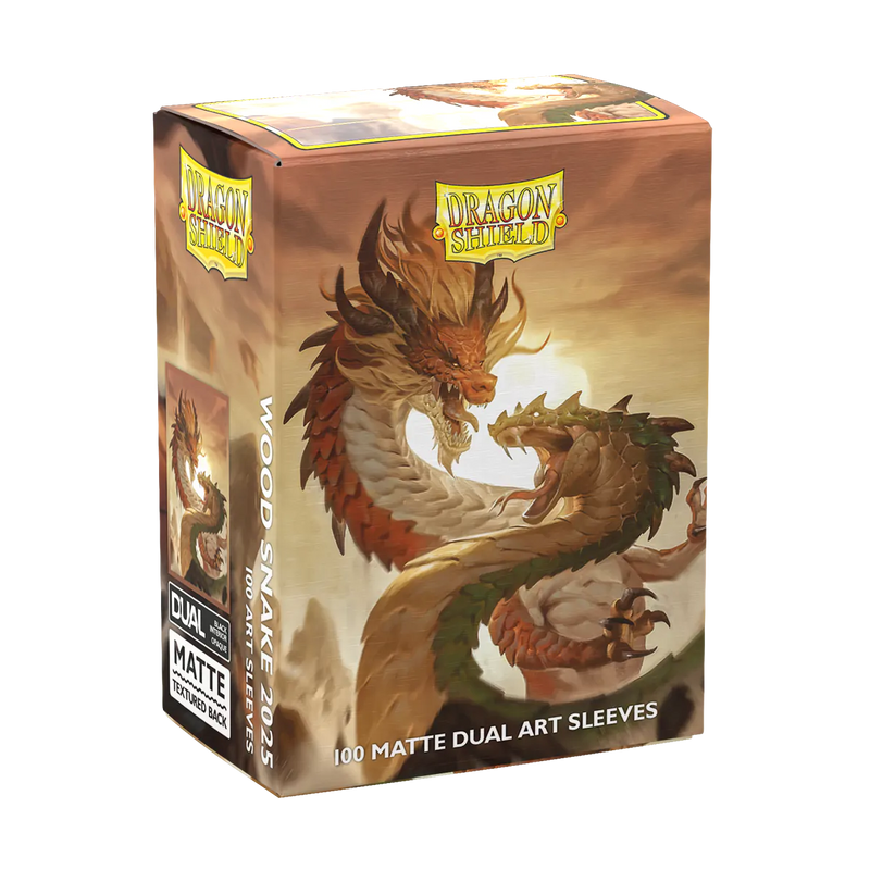 Matte Dual Art Standard Sleeves 'Wood Snake 2025' | Dragon Shield