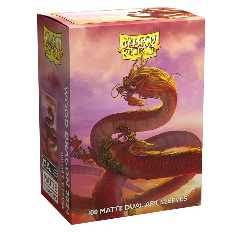 Matte Dual Standard Sleeves 'Wood Dragon 2024' | Dragon Shield