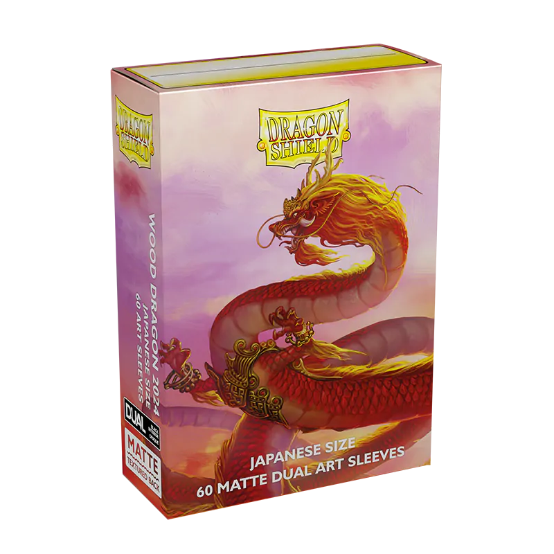 Matte Dual Mini Sleeves 'Wood Dragon 2024' | Dragon Shield