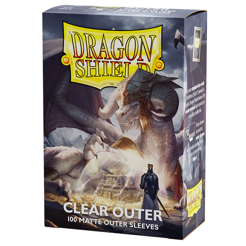 Outer Matte Standard Sleeves (Clear) | Dragon Shield