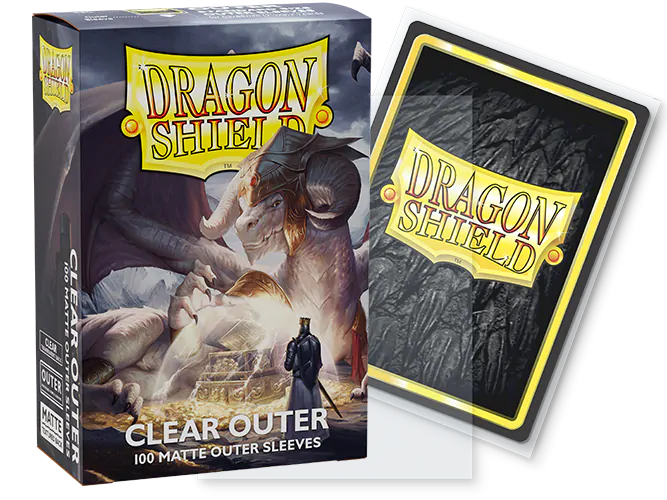 Outer Matte Standard Sleeves (Clear) | Dragon Shield
