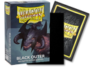 Outer Matte Standard Sleeves (Black) | Dragon Shield