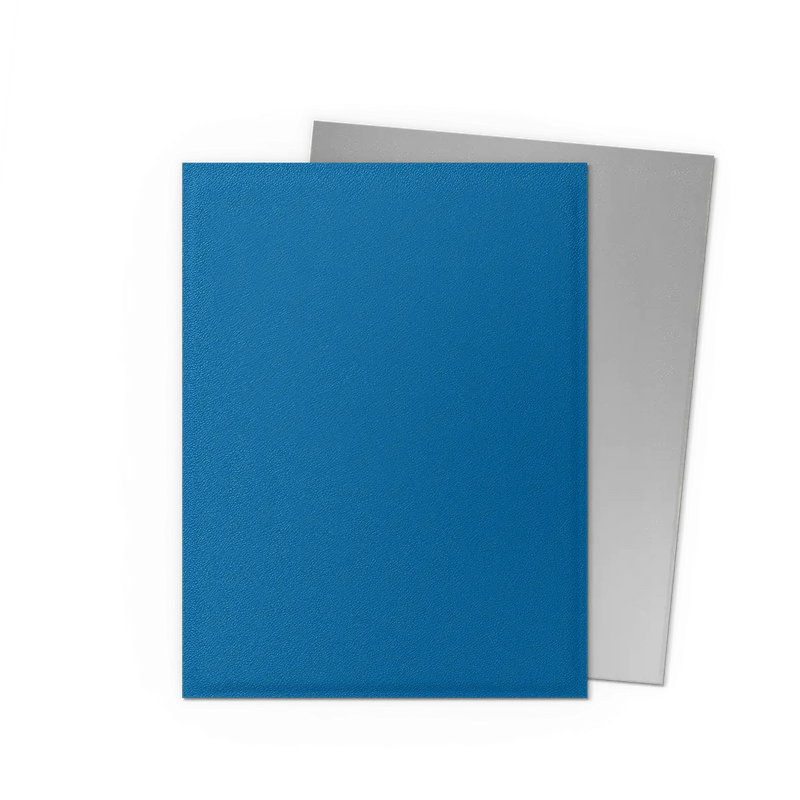 Matte Dual Standard Sleeves (Cobalt/Silver) | Dragon Shield