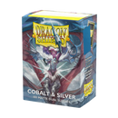 Matte Dual Standard Sleeves (Cobalt/Silver) | Dragon Shield