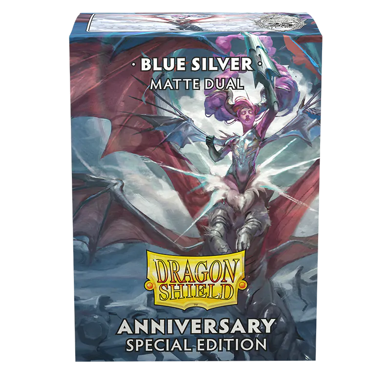 Matte Dual Standard Sleeves (Special Edition - Blue Silver) | Dragon Shield