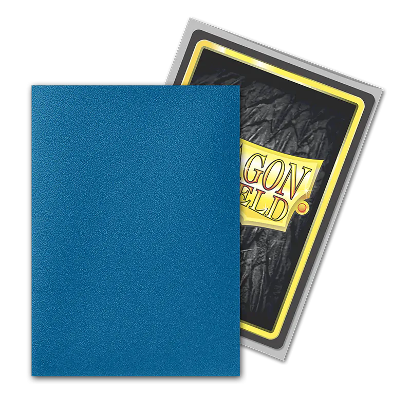 Matte Dual Standard Sleeves (Cobalt/Silver) | Dragon Shield