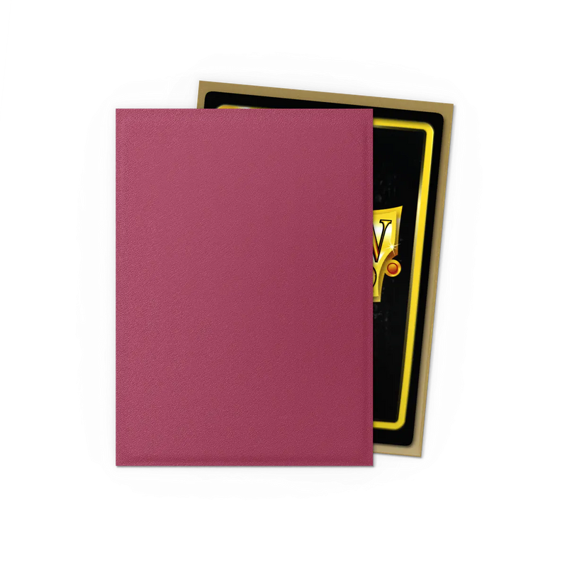 Matte Dual Standard Sleeves (Pomegranate/Gold) | Dragon Shield