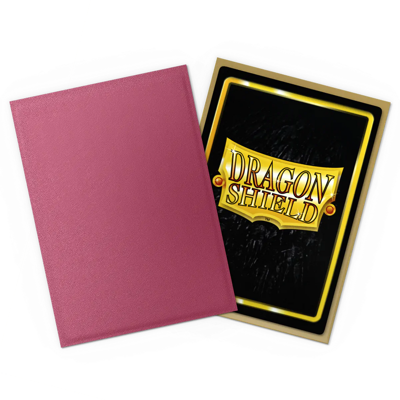 Matte Dual Standard Sleeves (Pomegranate/Gold) | Dragon Shield