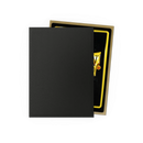 Matte Dual Standard Sleeves (Black & Gold) | Dragon Shield