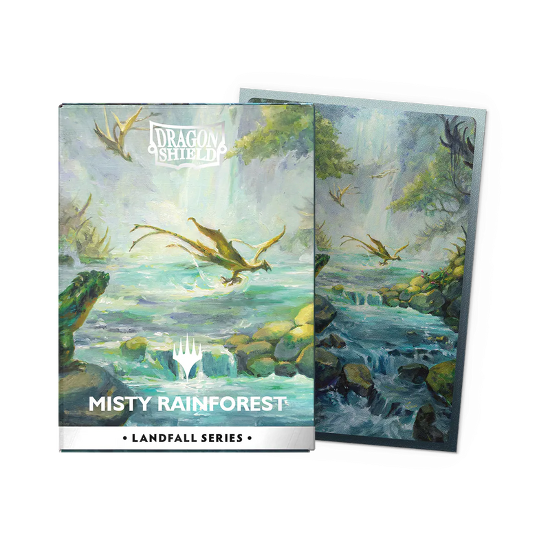 Matte Dual Art 'MTG Landfall Series - Misty Rainforest' | Dragon Shield