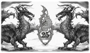 '25th Anniversary' Playmat & Tube | Dragon Shield