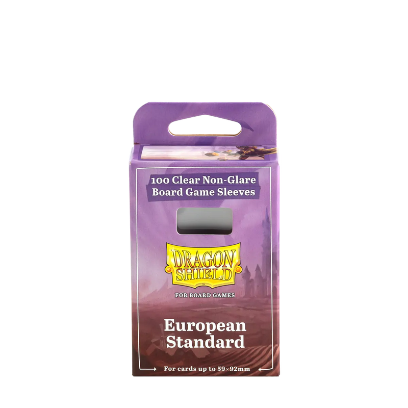 Clear/Non-Glare European Standard Sleeves for Board Games