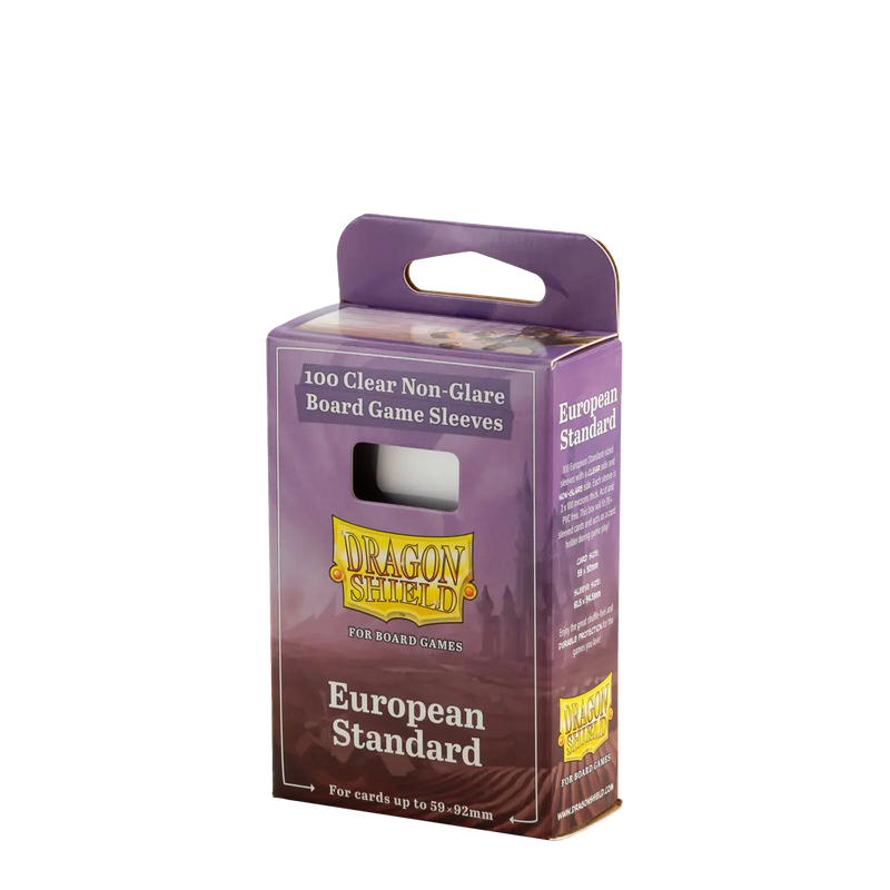 Clear/Non-Glare European Standard Sleeves for Board Games