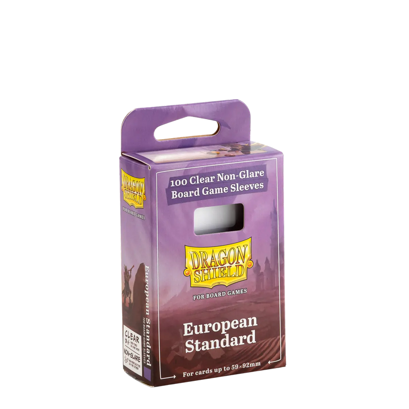Clear/Non-Glare European Standard Sleeves for Board Games