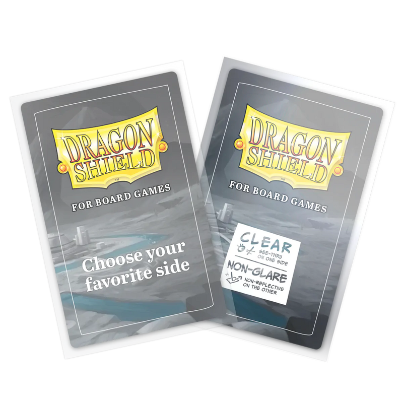 Clear/Non-Glare European Standard Sleeves for Board Games