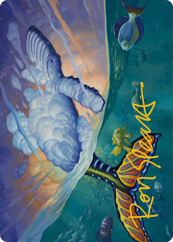 Dreamtide Whale Art Card (Gold-Stamped Signature) [Modern Horizons 3 Art Series]