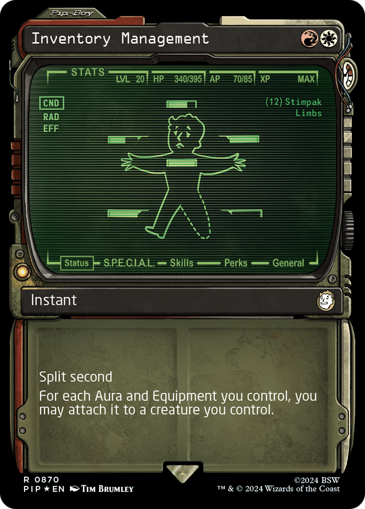 Inventory Management (Showcase) (Surge Foil) [Fallout]