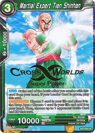 Martial Expert Tien Shinhan (Super Player Stamped) (BT2-083) [Tournament Promotion Cards]