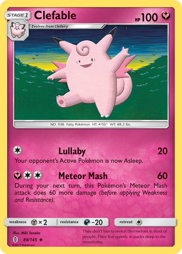 Clefable (89/145) [Sun & Moon: Guardians Rising]