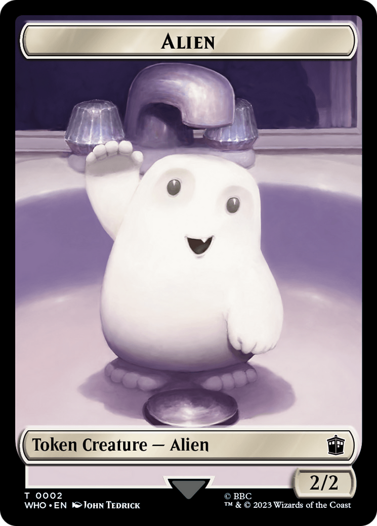 Alien // Dinosaur Double-Sided Token [Doctor Who Tokens]