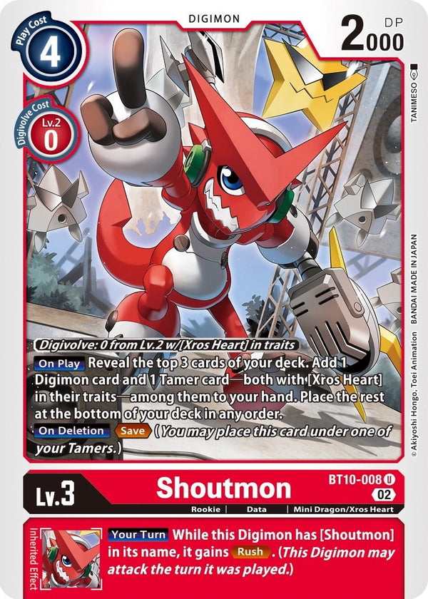 Shoutmon [BT10-008] [Xros Encounter]