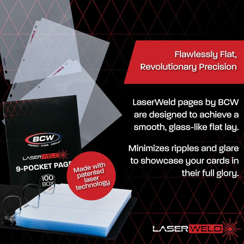 LaserWeld 9-Pocket Page (50 CT. Pack) | BCW