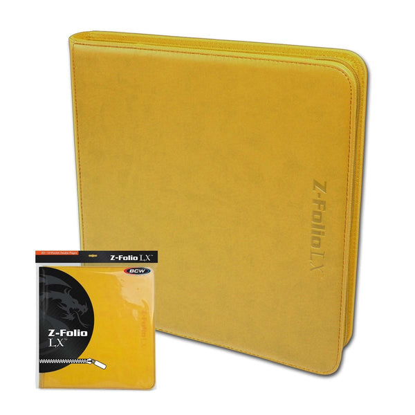 Z-Folio 12-Pocket LX Album (Yellow) | BCW