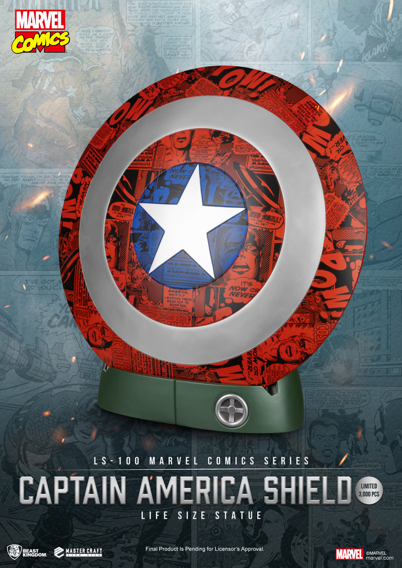 LS-100 Marvel Comics Series Captain America Shield Life Size Statue