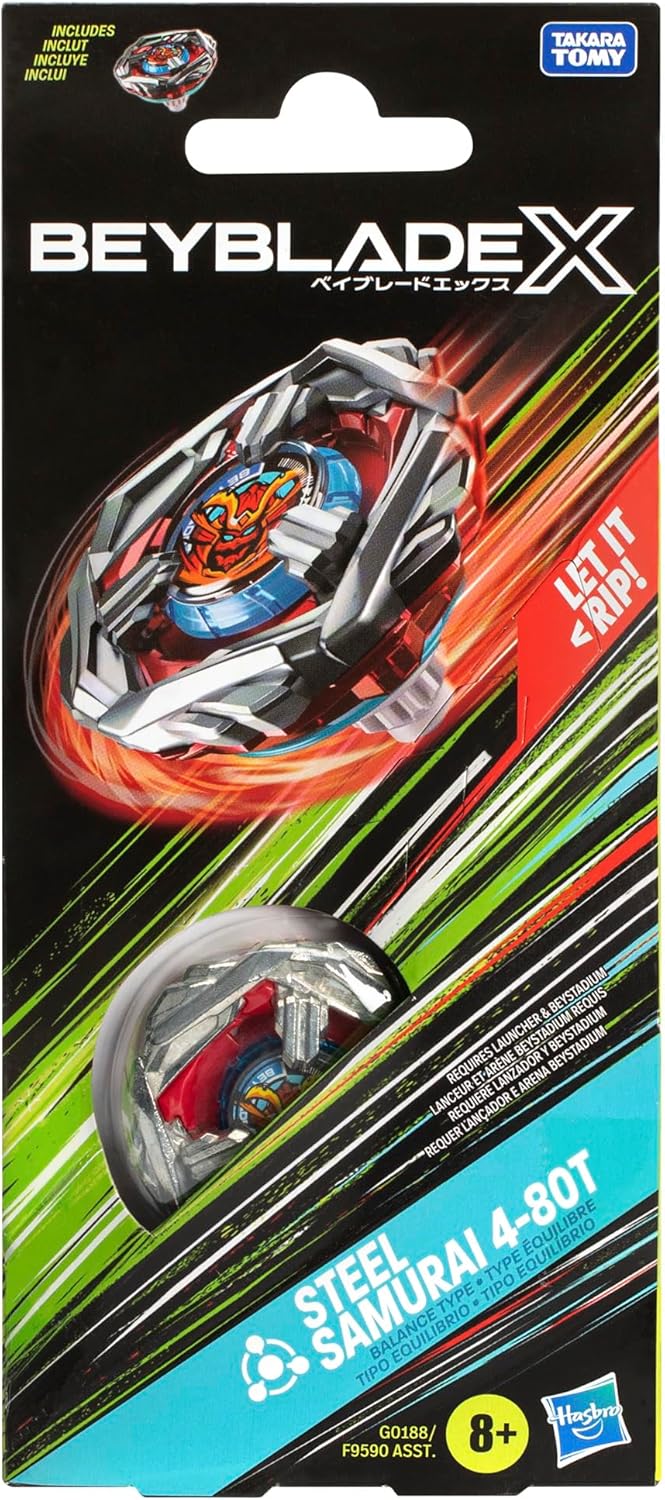 Steel Samurai 4-80T Booster | Beyblade X (Hasbro)