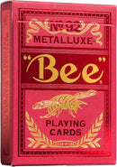 Bicycle Bee Red Metalluxe Playing Cards